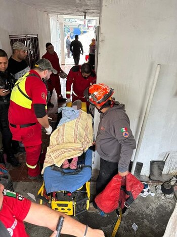 La niña fue trasladada al