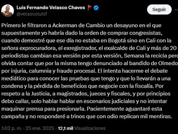 El exministro del Interior sostuvo