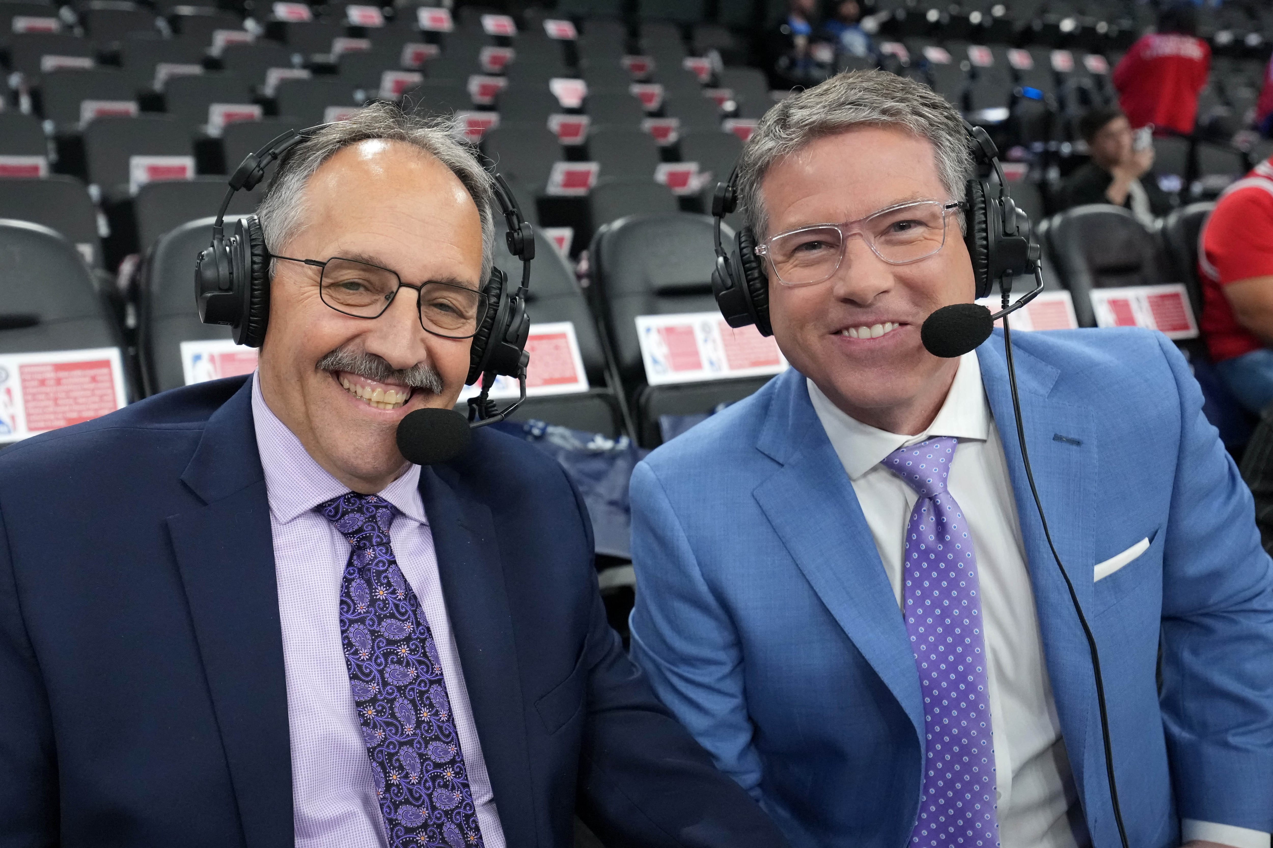 Luego de entrenar a Miami Heat, Orlando Magic, Detroit Pistons y New Orleans Pelicans, Stan Van Gundy es comentarista de la NBA (Mandatory Credit: Kirby Lee-Imagn Images)