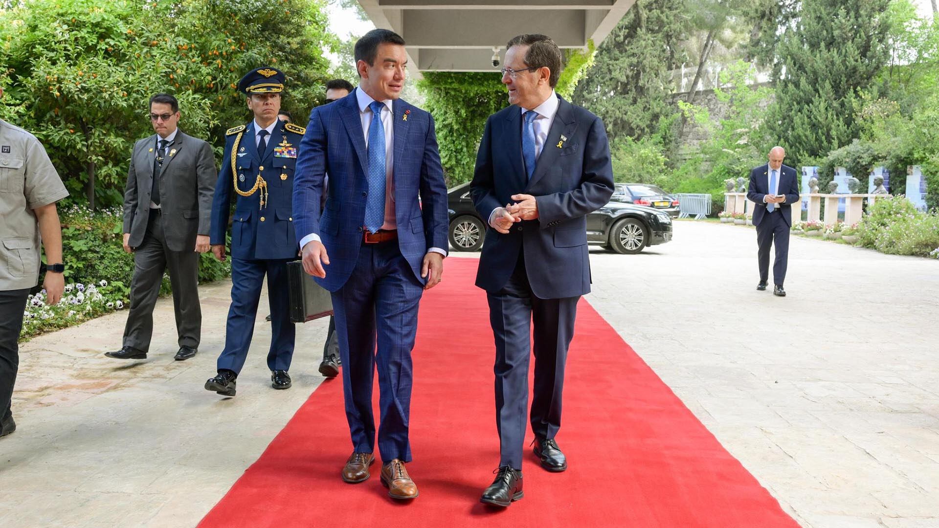 Noboa y Herzog coincidieron en la necesidad de fortalecer la cooperación en temas de seguridad