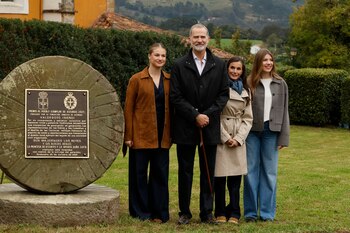 La familia real en su