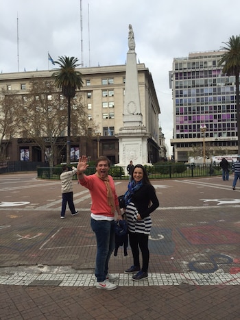 "Sabés qué, estoy embarazada", le