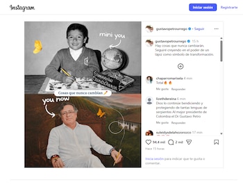 La comparación generó todo tipo de reacciones en las redes sociales - crédito @gustavopetrourrego/Instagram