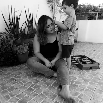 Marina llegó al hospital con