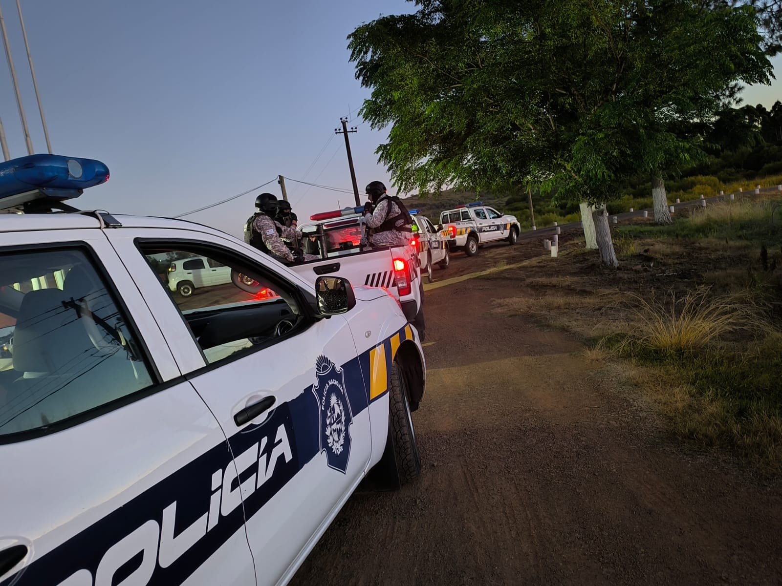 Operativo contra criminales vinculados al grupo criminal brasileño Os Manos, en Uruguay (Ministerio del Interior)