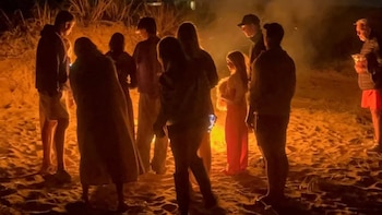 Las fotos de la fogata