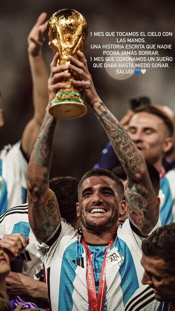 El posteo de Rodrigo de