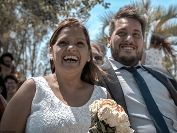 Ella y Víctor, su marido,