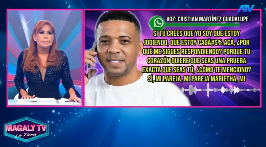 “Ayrton nace porque nace”: los audios que contradicen la defensa de ‘Cri Cri’. Captura: Magaly TV La Firme.