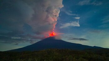 El volván esta dando de