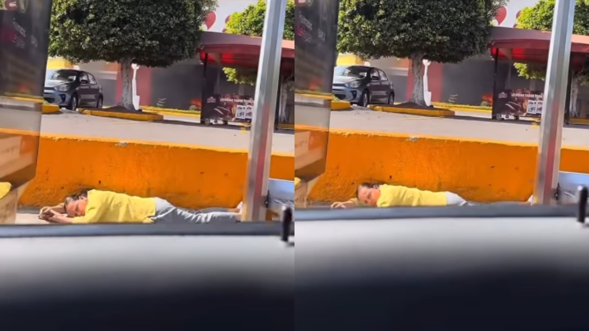 Una mujer en México se tiró al piso cuando narcos quemaban y disparaban en Jalisco: momento es captado en video