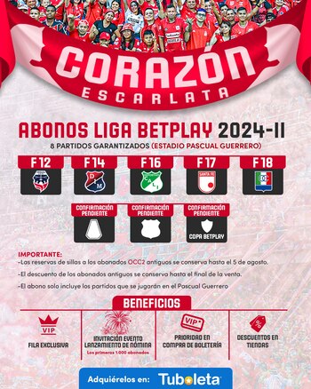 Según el América, los abonos