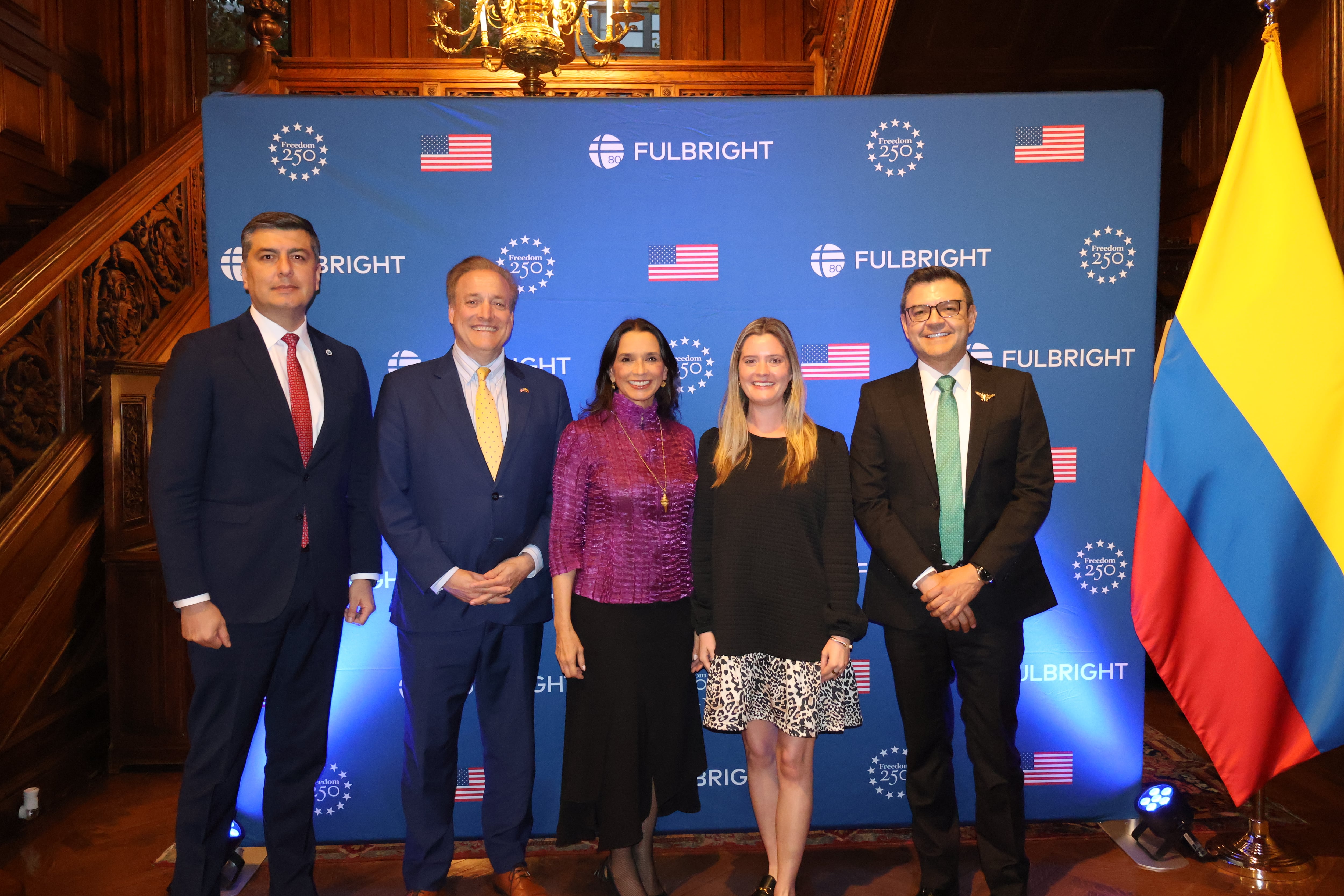 Fulbright celebró sus 80 años y los 70 del acuerdo binacional con Colombia en la Embajada en Washington