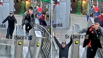 Video registró el momento en que un ciudadano intentó colarse en TransMilenio y cayó al ingresar por la puerta para personas con discapacidad