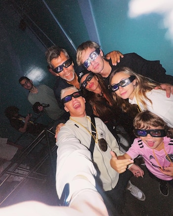 Una selfie familiar durante las