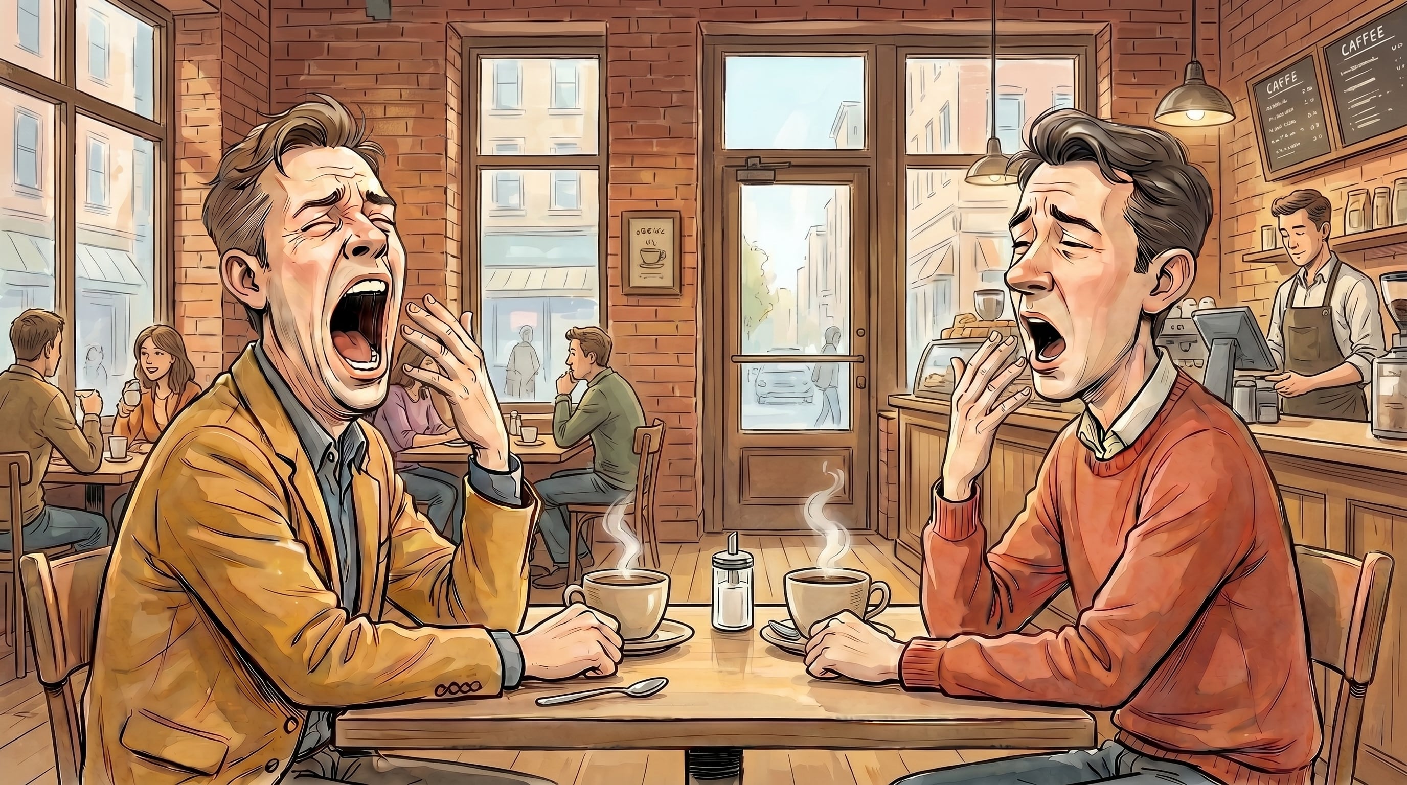 El bostezo contagioso ocurre al ver, escuchar o leer sobre bostezos, sin necesidad de presencia física para desencadenar la reacción (Imagen Ilustrativa Infobae)