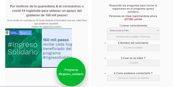 Sitio web falso que suplanta