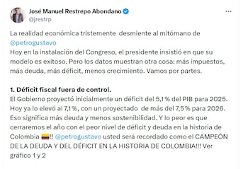 José Manuel Restrepo, exministro de