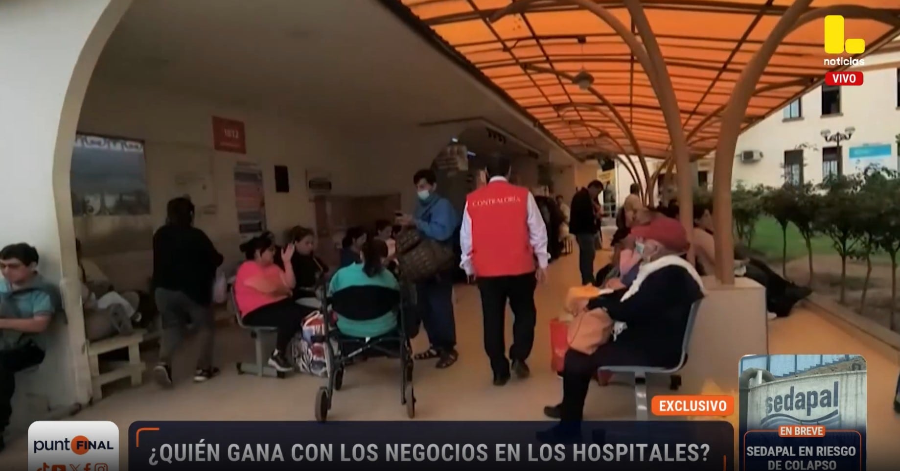 Hospitales públicos de Lima pierden espacios para atender pacientes por negocios privados subarrendados. Captura: Punto Final.