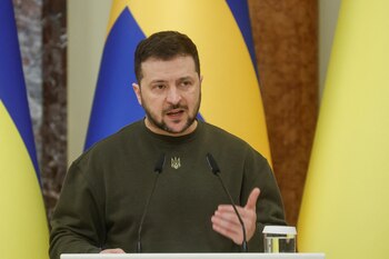 Volodimir Zelensky, presidente de Ucrania