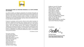 Más de 20 expresidentes condenaron