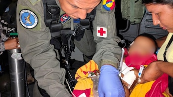 Bebé resultó herido con varios impactos de bala en Chocó y tuvo que ser trasladado en un helicóptero oficial para recibir atención