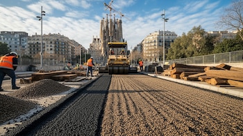 La iniciativa de Barcelona para recortar hasta un 76% de CO2: sustituir el asfalto tradicional por restos de aceituna y madera