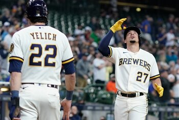 Willy Adames, de los Cerveceros
