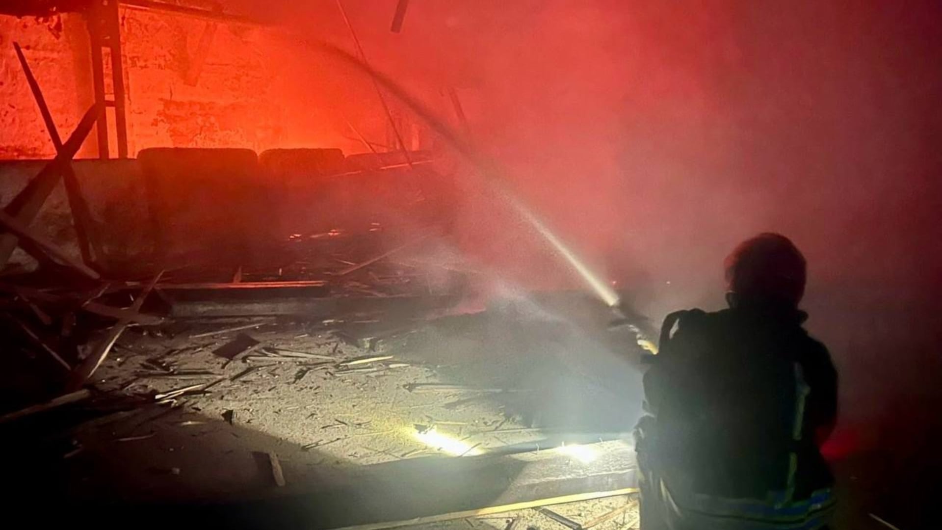 El edificio en Odesa alcanzado por el bombardeo ruso (Créditos: Administración regional de Izmail)
