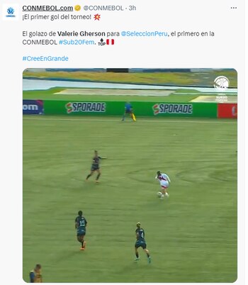 Conmebol felicitó a Valerie Gherson