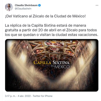 Réplica capilla Sixtina CDMX