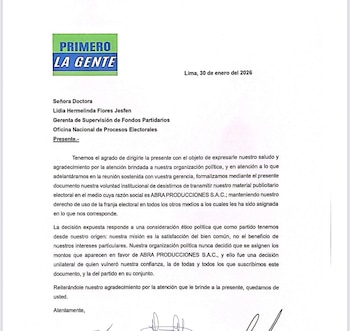 Dirigentes de Primero la Gente