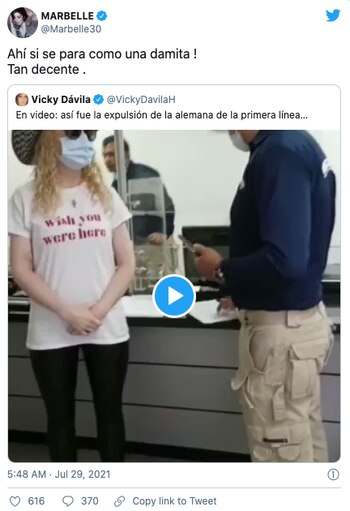 Captura de pantalla Twitter