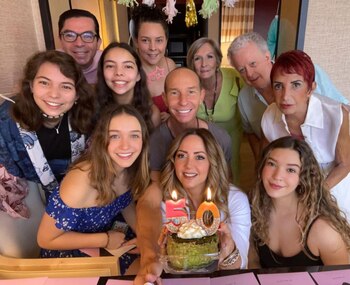 Andrea Legarreta recibe el afecto