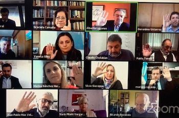 La sesión virtual del Consejo
