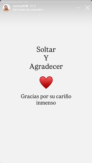 La actriz agradeció a sus seguidores por el apoyo brindado tras conocerse el destino de su personaje protagonista en 'La reina del flow' - crédito @carocali/Instagram