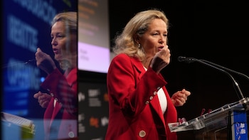 La vicepresidenta primera en funciones