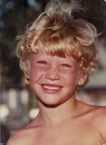 Emilio Insolera durante su infancia