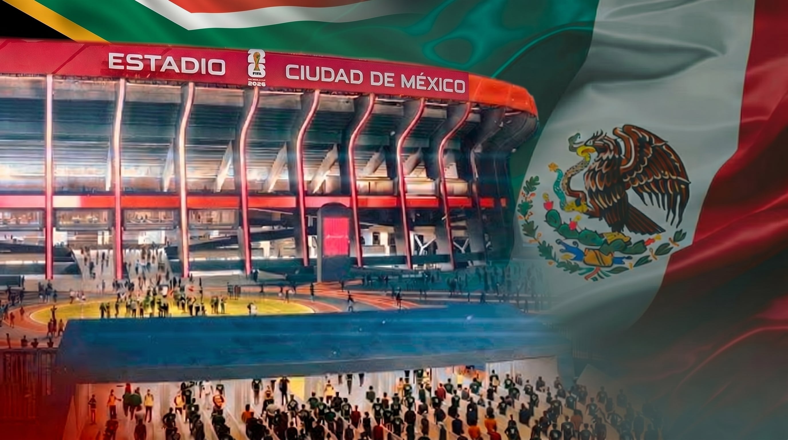 La Ciudad de México concentrará la atención del mundo entero con el partido inaugural del Mundial 2026 entre México y Sudáfrica. (Composición Raúl A. González/Infobae México)