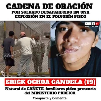 Un soldado, Erick Eduardo del