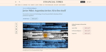 Milei IA Financia Times