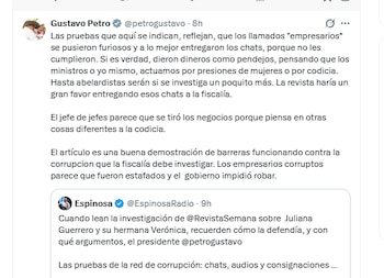 Este fue el mensaje de Gustavo Petro por el caso de Juliana Guerrero - crédito @petrogustavo/X