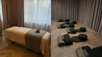 El exclusivo lugar que eligió Daniela Christiansson para descansar junto a sus hijos tiene camillas de masajes y un lugar de meditación frente a las montañas (Instagram)