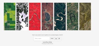 La plataforma de la Nasa, Your Name in Landsat, te permite crear tu nombre con imágenes satelitales de la Tierra.