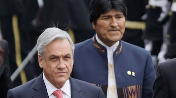 Sebastián Piñera y Evo Morales (Archivo)