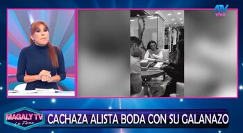 Magaly Medina sobre la boda de Cachaza: “¿El vestido, la clínica y el catering también serán por canje?”. Captura: Magaly TV La Firme.