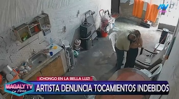 Naldy Saldaña, excantante de La Bella Luz acusa a director musical de besarla a la fuerza: caso ya está en Fiscalía. Captura: Magaly TV La Firme.