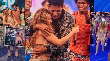 Shakira presentó en la televisión