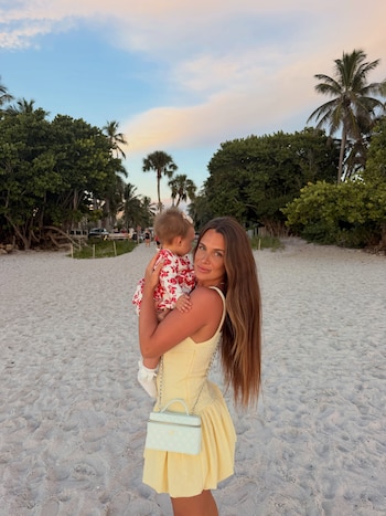 Cami Homs y su hija Aitana en Estados Unidos