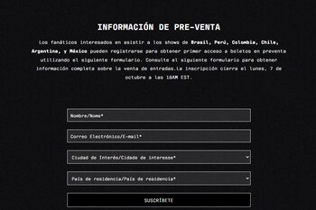 Venta de entradas para el